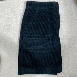 High-Waisted Corduroy Mini Skirt